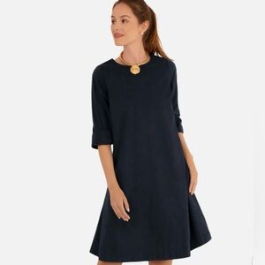 Gretchen Scott Designs Women’s Navy Suede Swinger Back Dress / Size XL / NWT